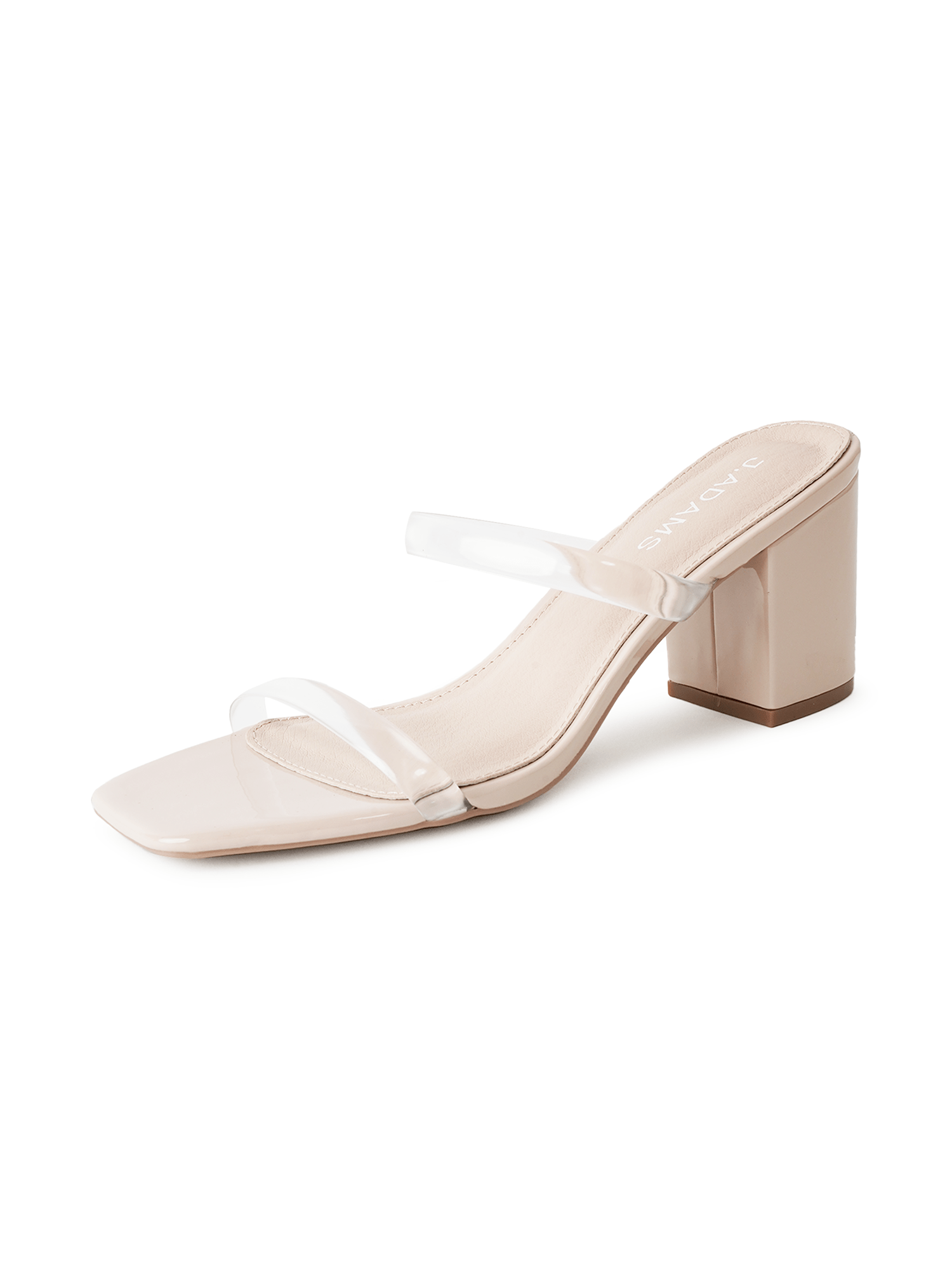 J Adams Shoes Women's Stormi | Clear/Beige Patent