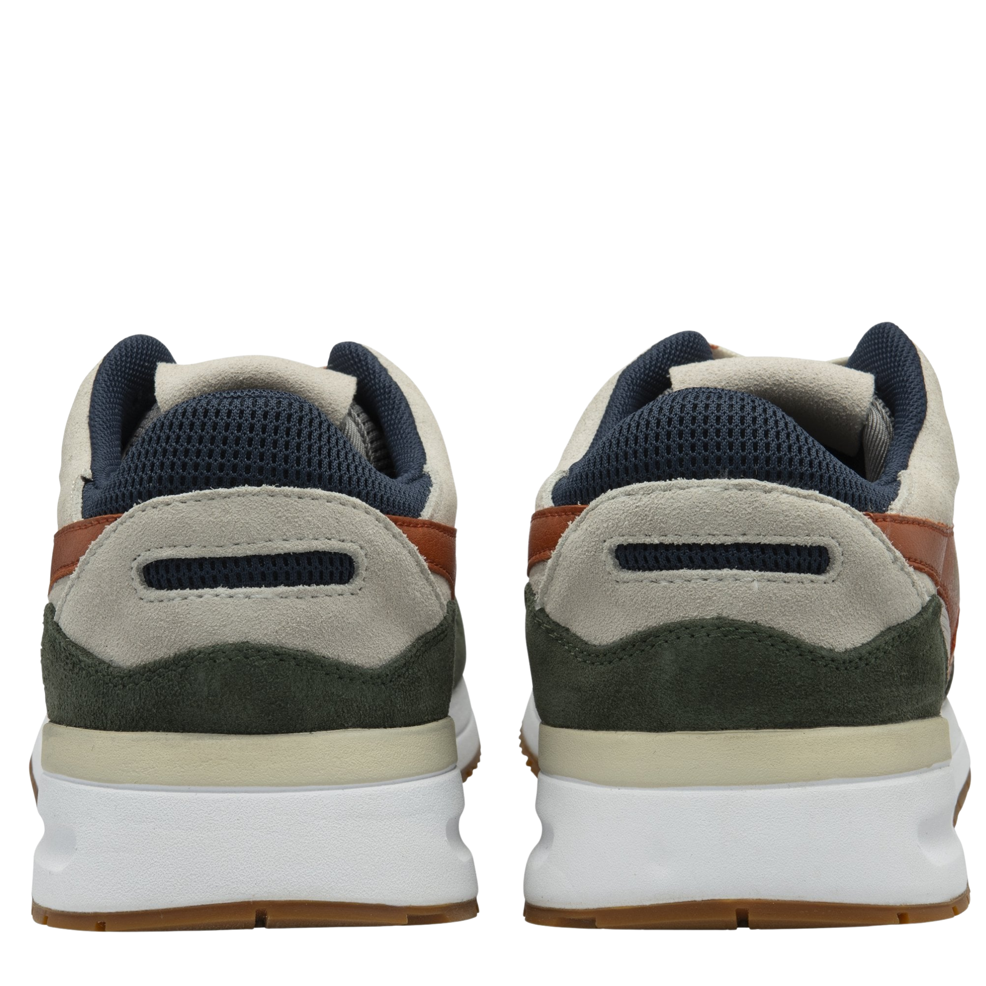 Gola Men's Delta Trainer - Off White/Dark Khaki/Moody Orange