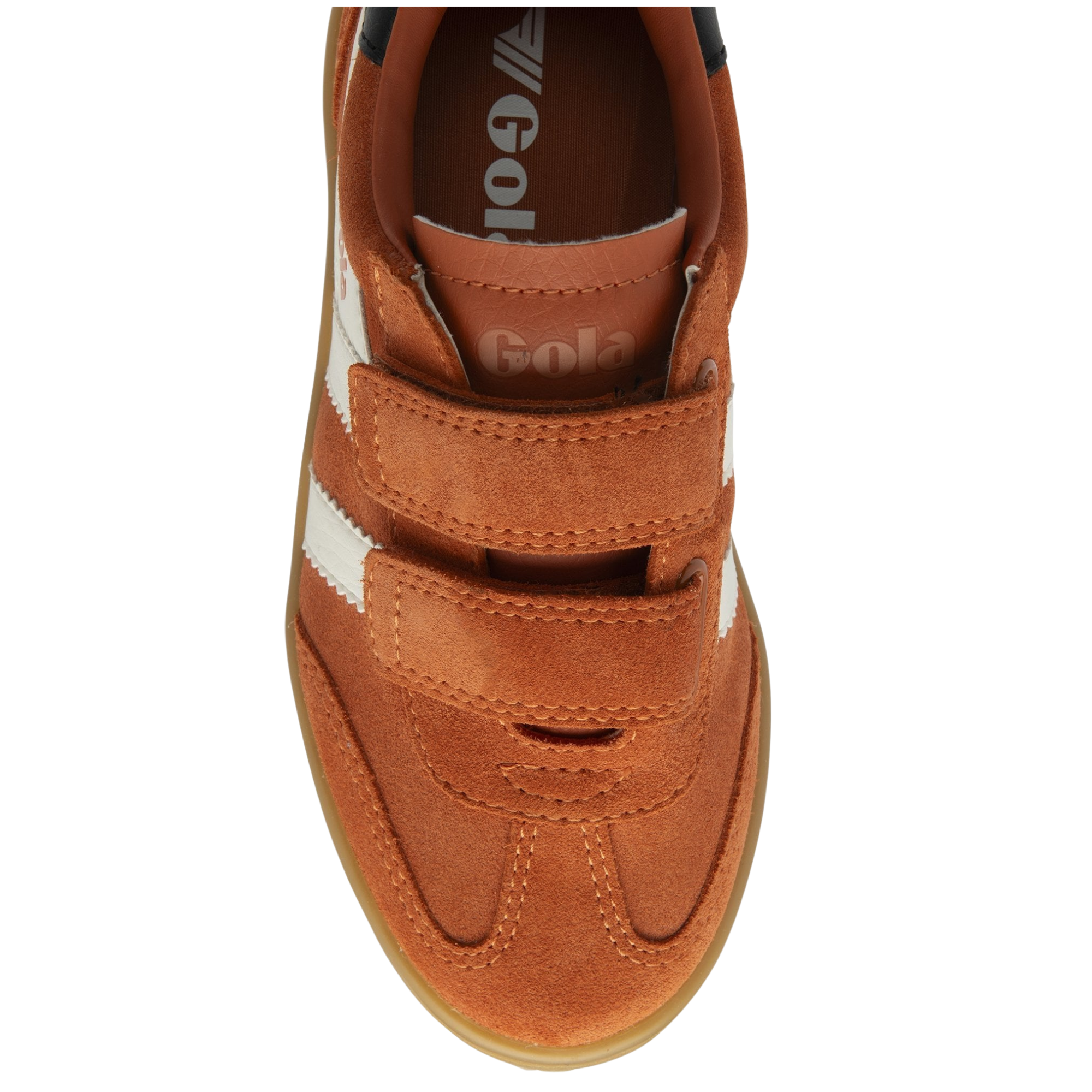 Gola Classics Kid's Viper Strap Trainer - Moody Orange/Off White/Black/Gum