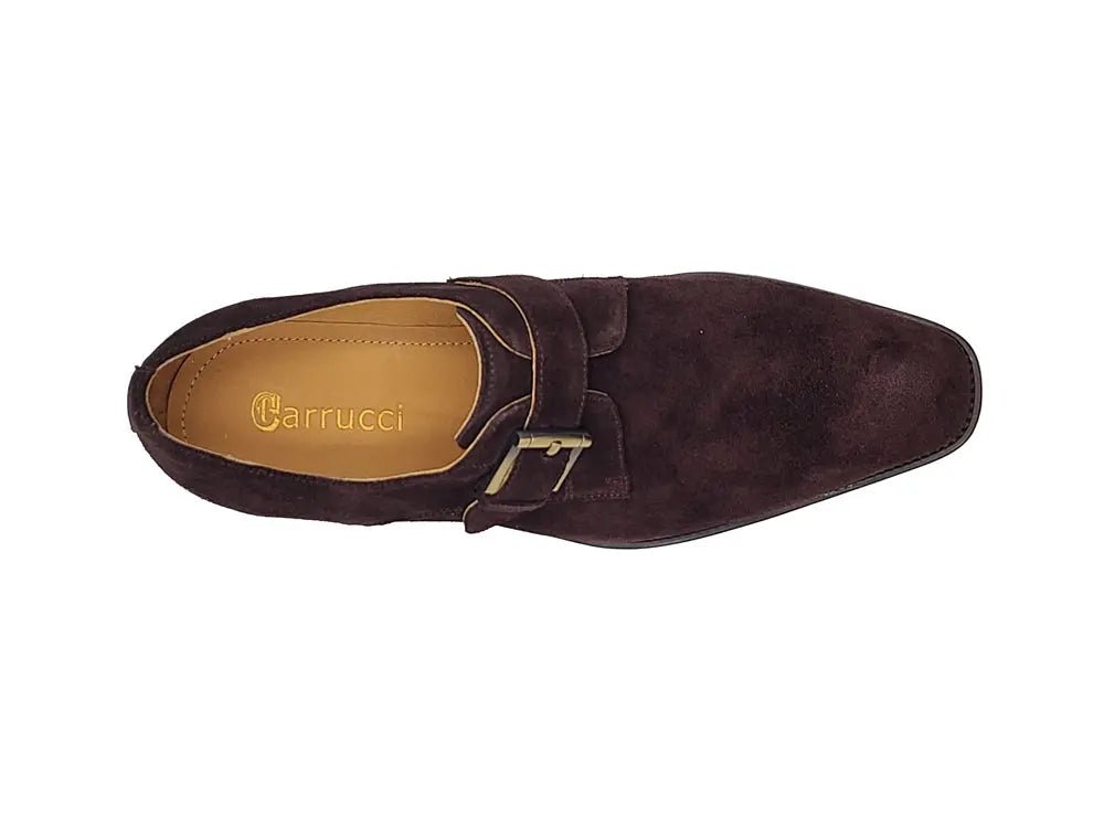 Supple Suede Single Monk Decorative Buckle Ks509 - 12s Shoes by Carrucci Shoes – Don't Panic Shoes
