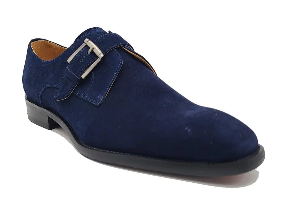 Supple Suede Single Monk Decorative Buckle Ks509 - 12s Shoes by Carrucci Shoes – Don't Panic Shoes