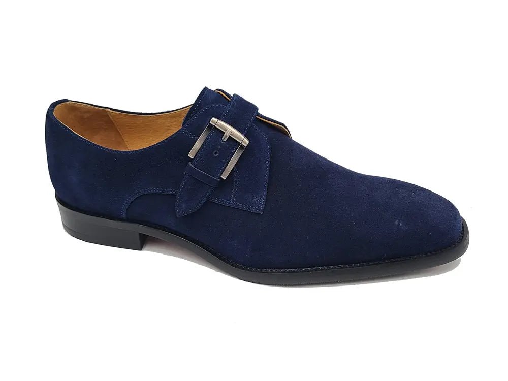 Supple Suede Single Monk Decorative Buckle Ks509 - 12s Shoes by Carrucci Shoes – Don't Panic Shoes
