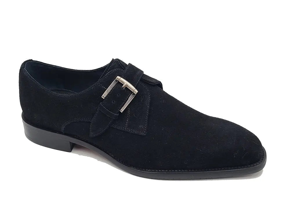 Supple Suede Single Monk Decorative Buckle Ks509 - 12s Shoes by Carrucci Shoes – Don't Panic Shoes