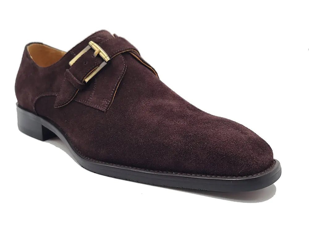 Supple Suede Single Monk Decorative Buckle Ks509 - 12s Shoes by Carrucci Shoes – Don't Panic Shoes