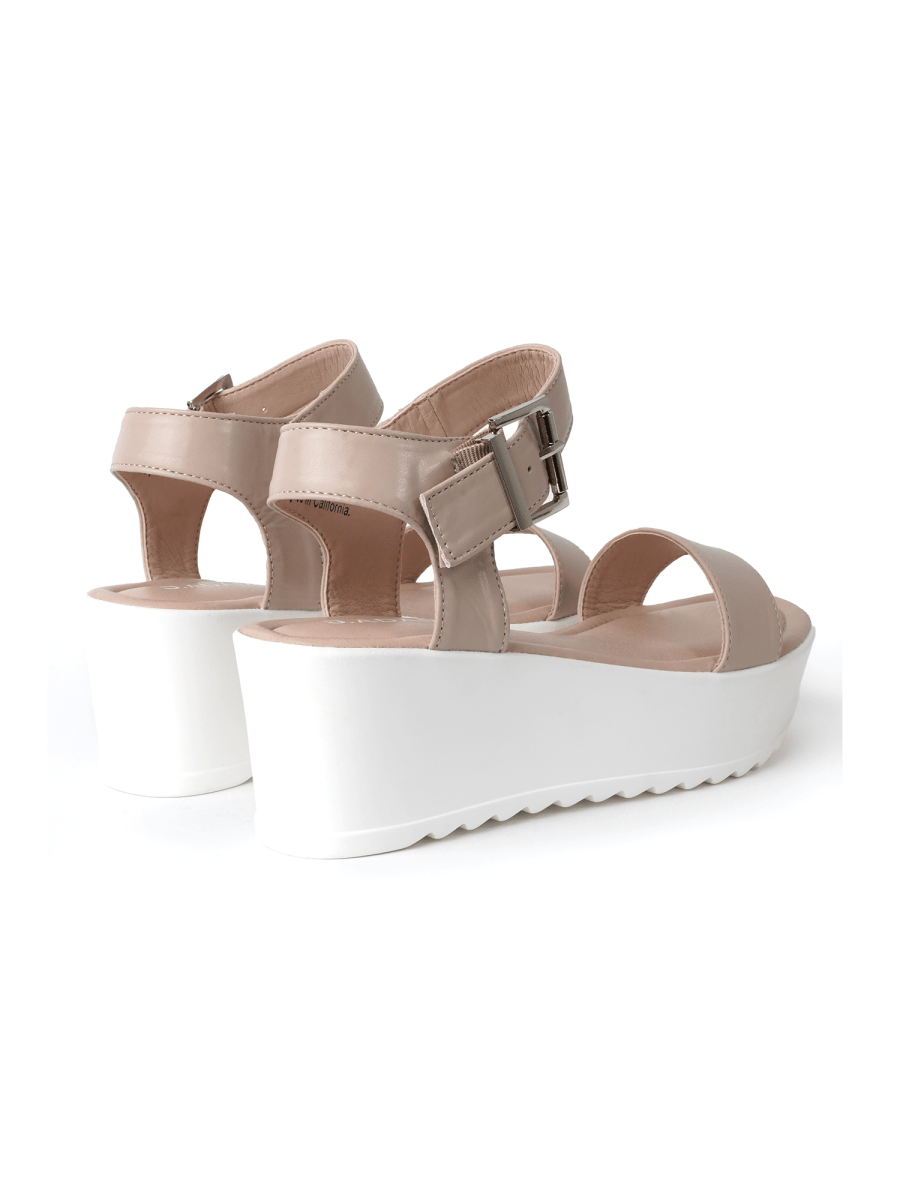 Surf | Light Taupe Sandals by J.Adams – Don't Panic Shoes