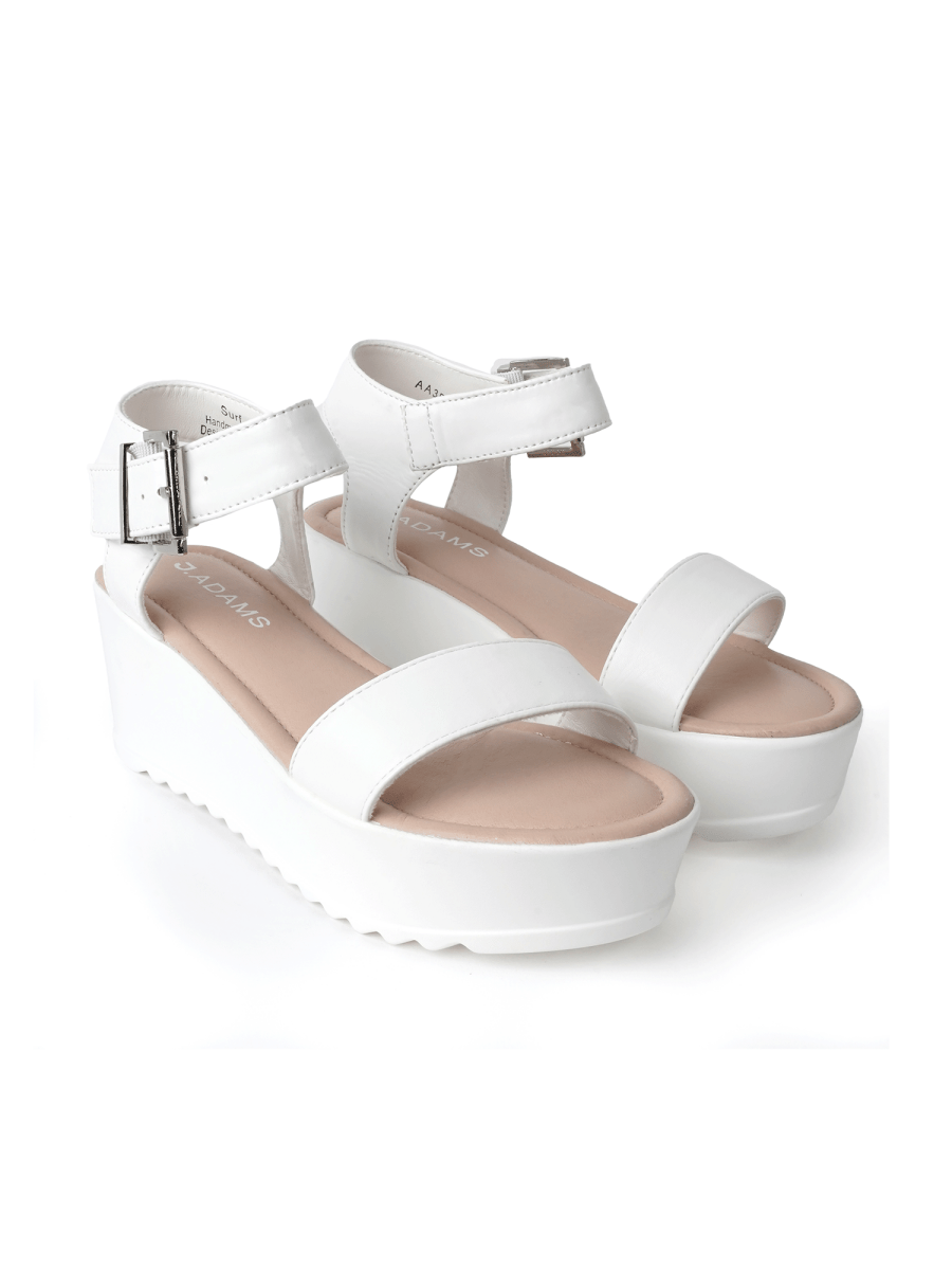 Surf | White Sandals by J.Adams – Don't Panic Shoes