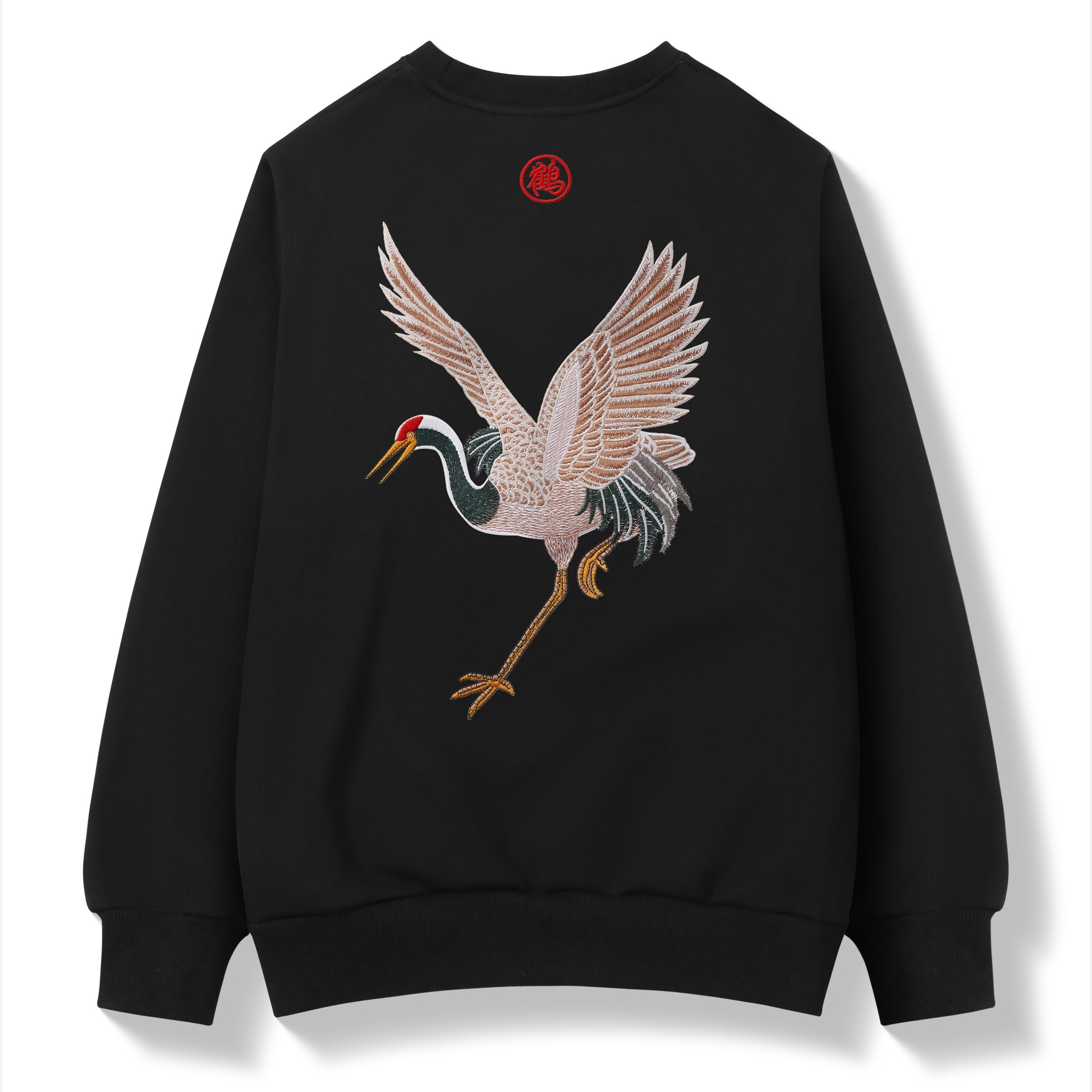 Niepce SW9016 Embroidery Crane Sweater