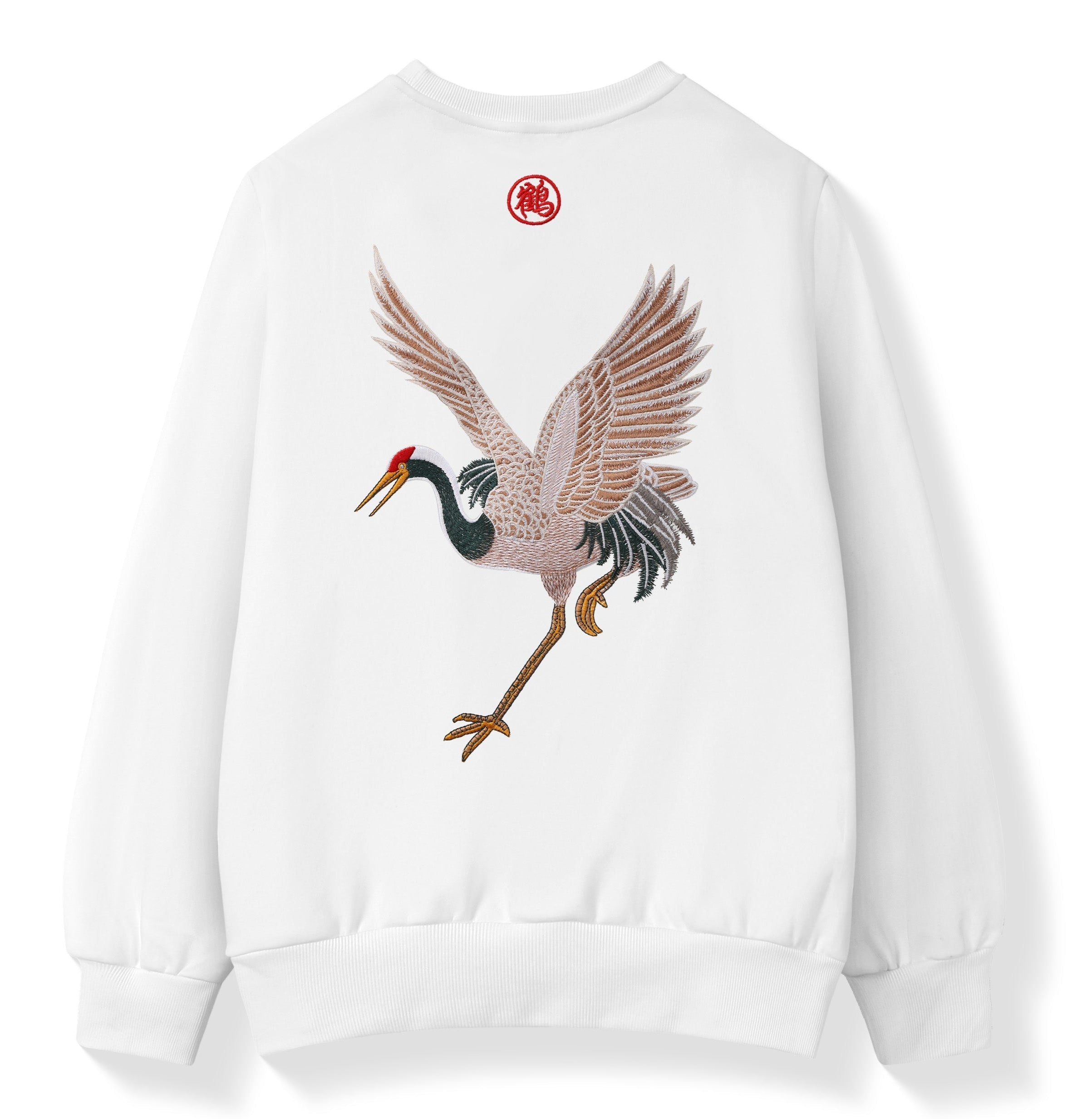 Niepce SW9016 Embroidery Crane Sweater