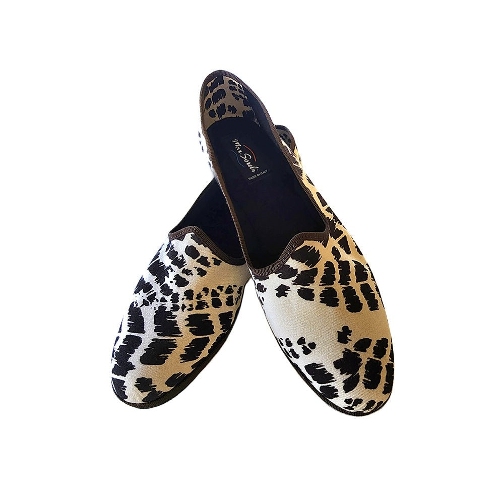 Talco Zebra Friulana Women’S Vegan Brown Zebra Ivory Slip On by Mar Soreli – Don't Panic Shoes