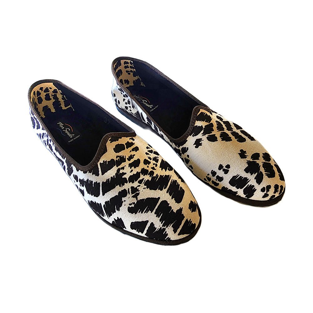 Talco Zebra Friulana Women’S Vegan Brown Zebra Ivory Slip On by Mar Soreli – Don't Panic Shoes