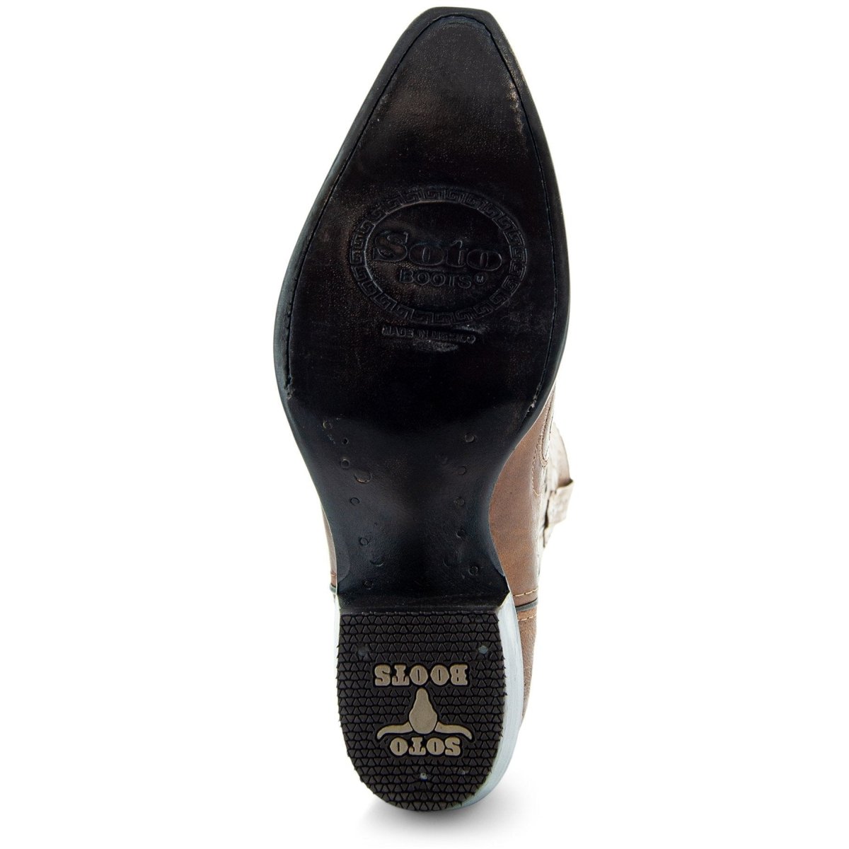 Tan Rose Inlayed Women's Cowgirl Boots (M50032) Cowgirl Boots by Soto Boots – Don't Panic Shoes