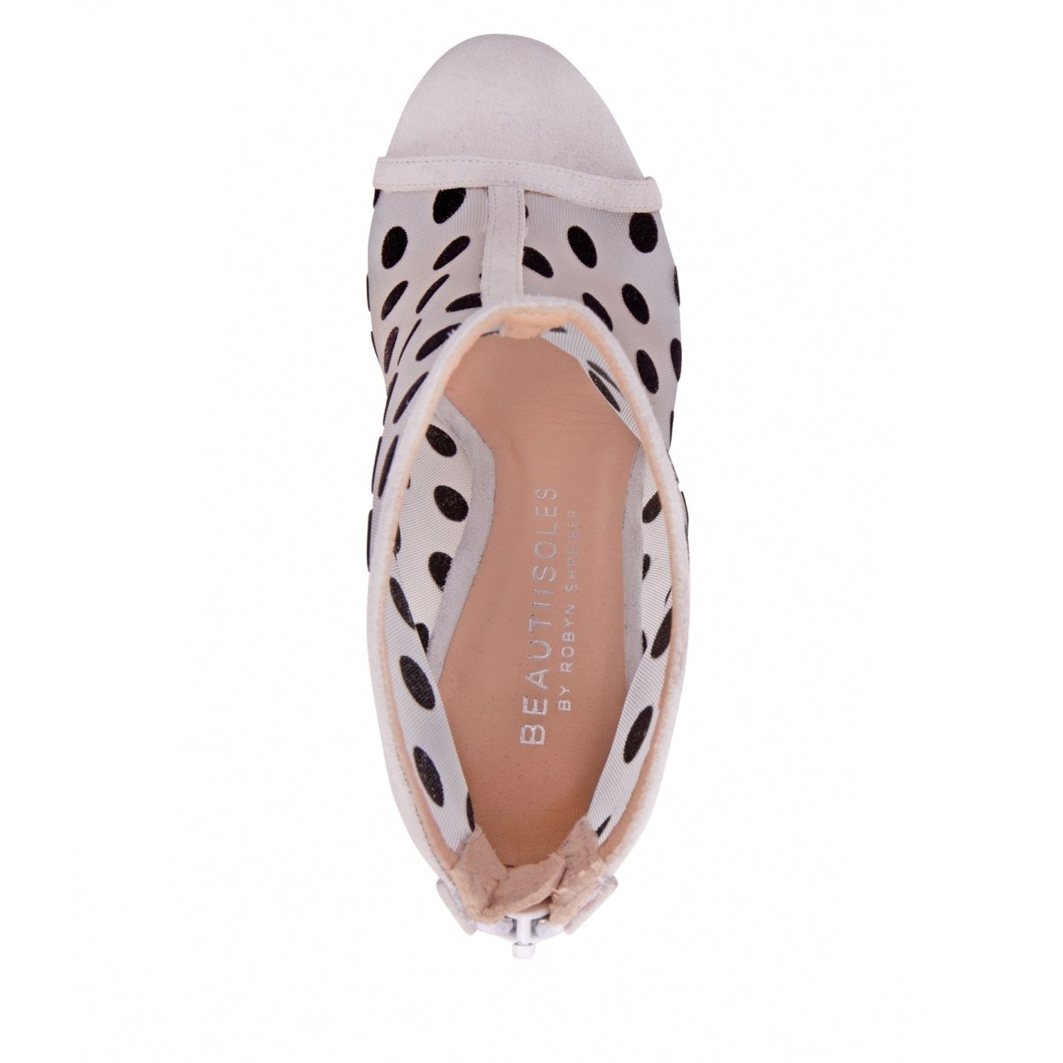 Tatiana MeSh Polka Dots Suede Women’s Stiletto Bootie Bootie by Beautiisoles – Don't Panic Shoes