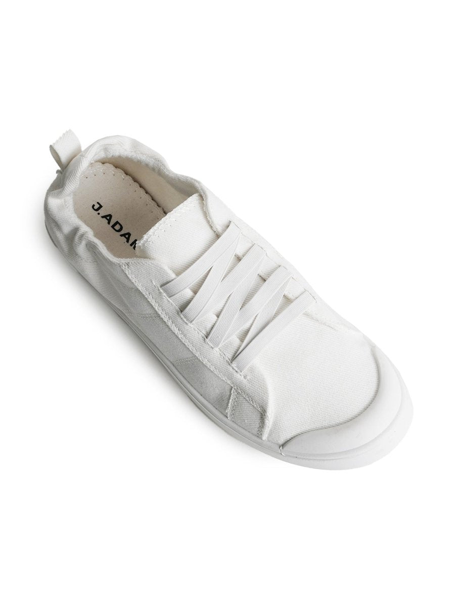 Taylor | White Sneakers by J.Adams – Don't Panic Shoes