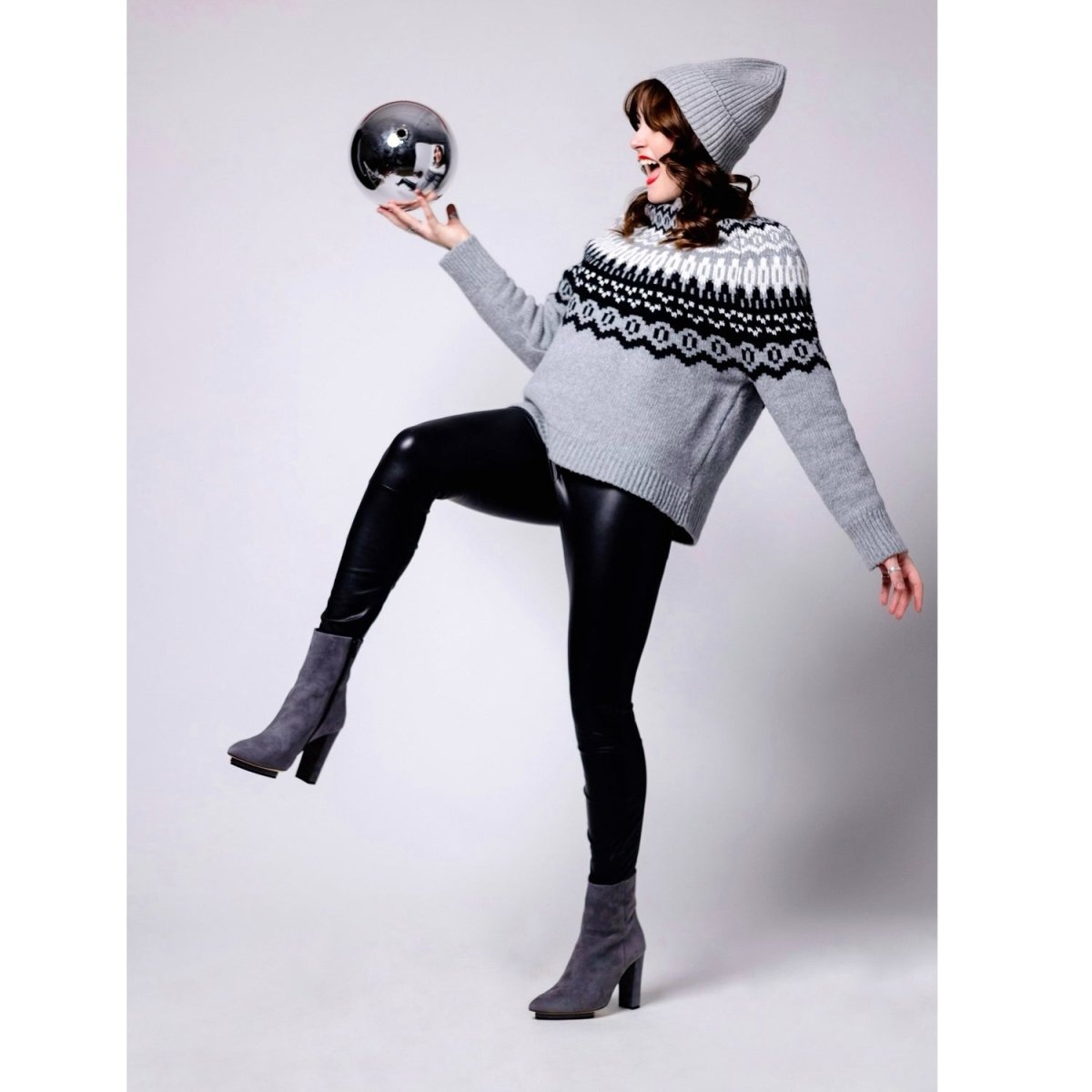 Teresa Grey Suede Ankle Bootie Hidden Platform 100mm Heel Boots by Beautiisoles – Don't Panic Shoes