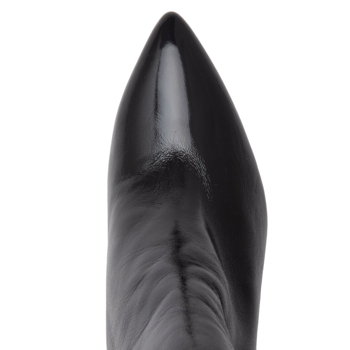 Tessa Ankle Bootie Patent Leather Black Hidden Platform Boots by Beautiisoles – Don't Panic Shoes