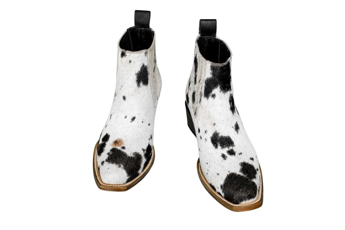 The Aurora Cowhide Boots – Size 10.5 Us by Stiefeld Boots – Don't Panic Shoes