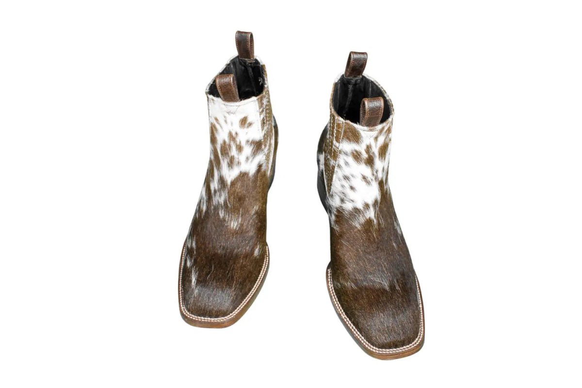 The Aurora Cowhide Boots – Size 12.5 Us by Stiefeld Boots – Don't Panic Shoes