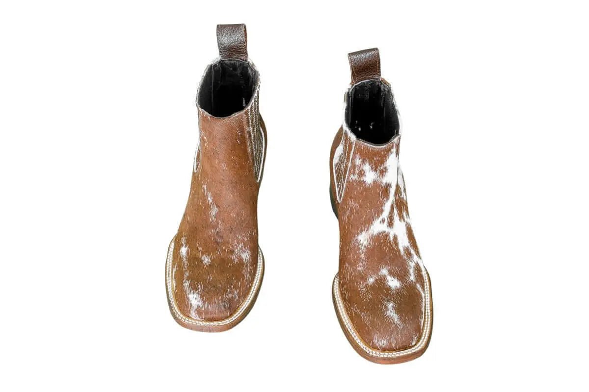 The Aurora Cowhide Boots – Size 7 Us by Stiefeld Boots – Don't Panic Shoes