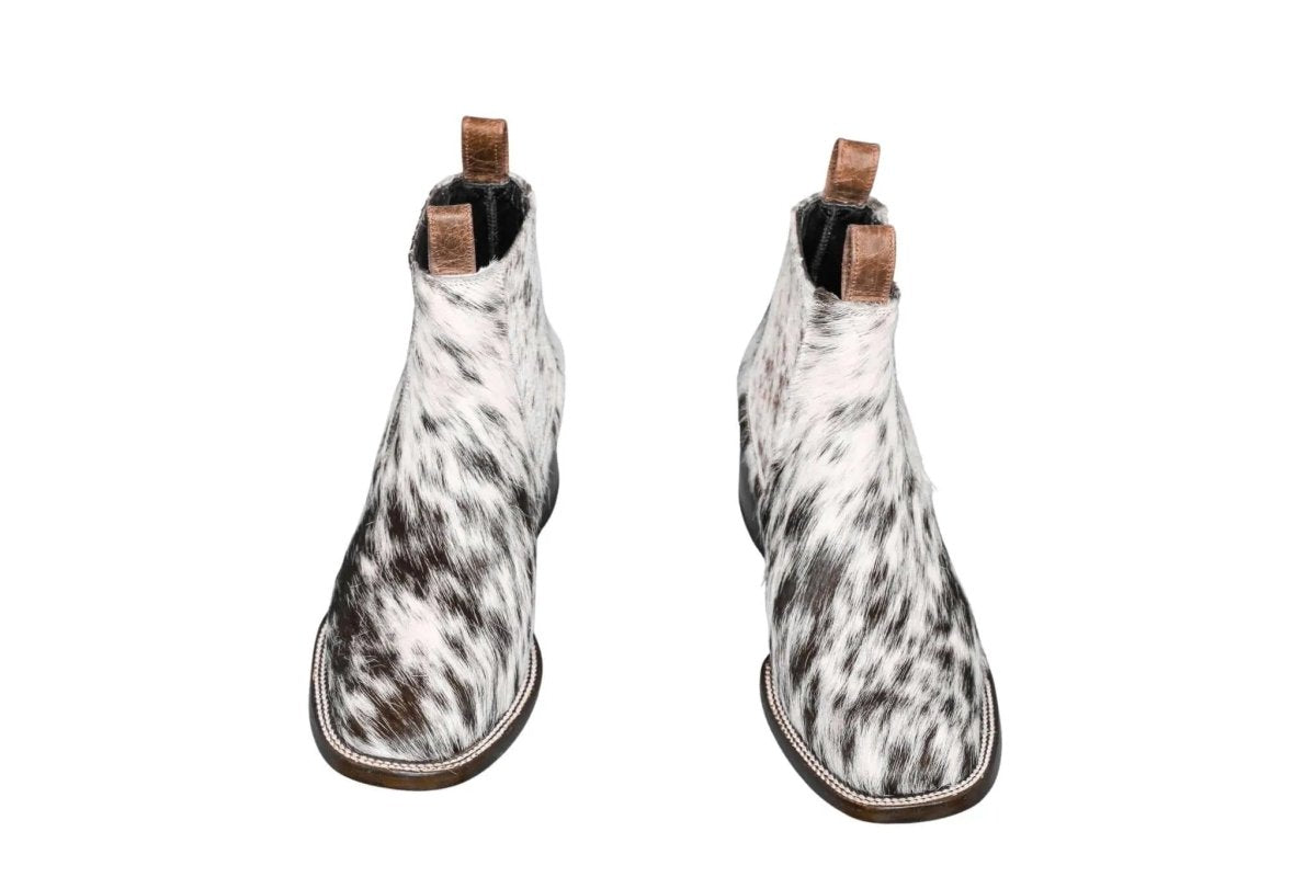 The Aurora Cowhide Boots – Size 8 Us by Stiefeld Boots – Don't Panic Shoes