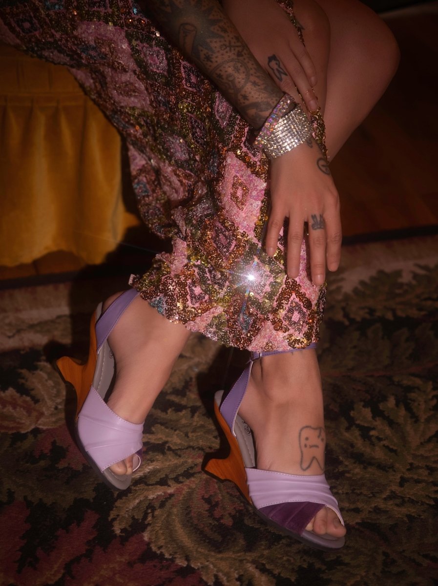 The Boom Boom - In Lilac shoes by Lucky Lou Shoes – Don't Panic Shoes