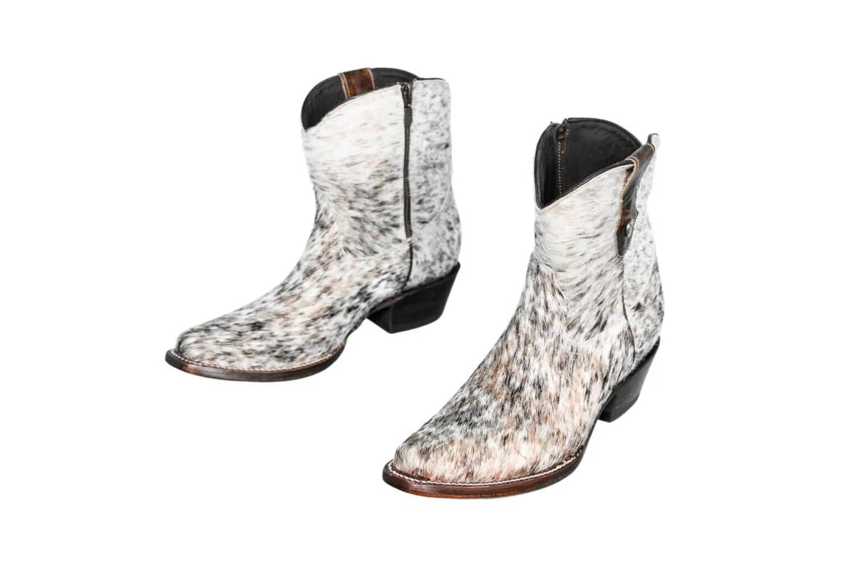 The Loretta Cowhide Boots - Rose Gold Metallic Limited Edition by Stiefeld Boots – Don't Panic Shoes