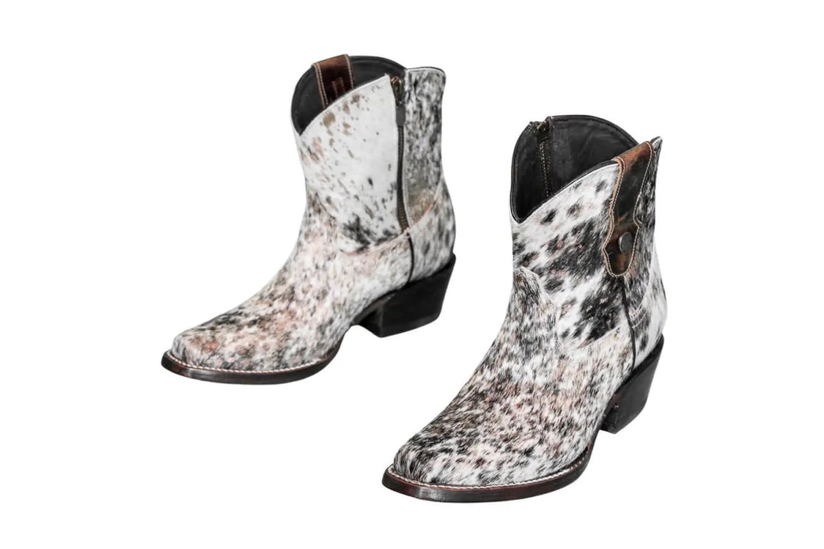 The Loretta Cowhide Boots - Rose Gold Metallic Limited Edition by Stiefeld Boots – Don't Panic Shoes
