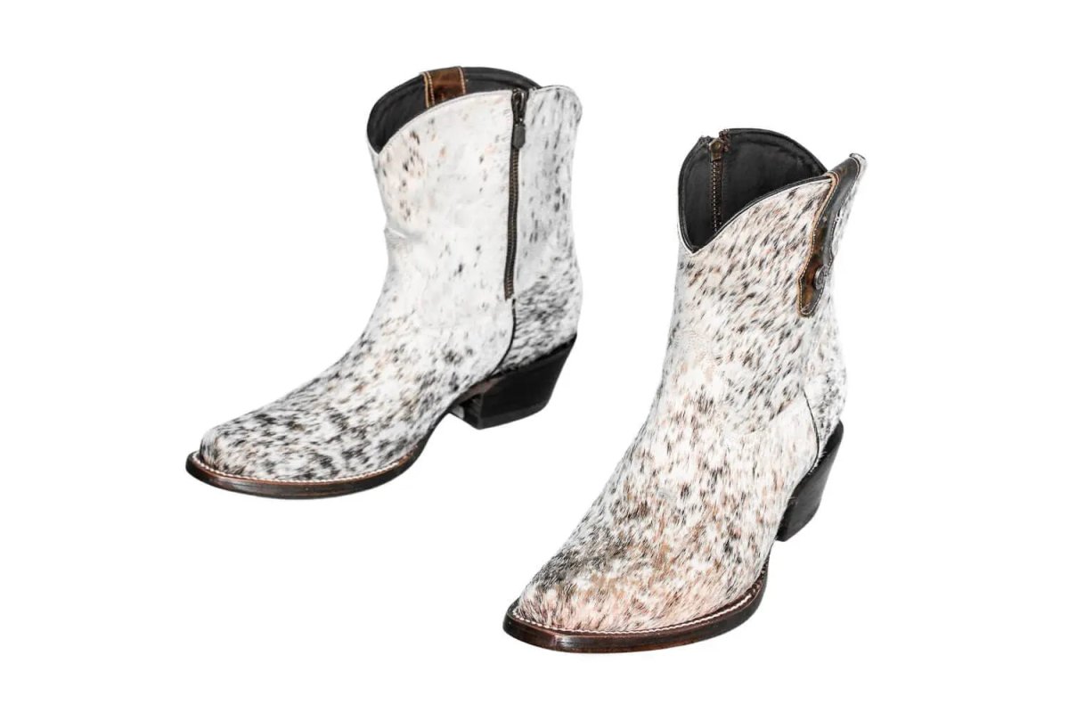The Loretta Cowhide Boots - Rose Gold Metallic Limited Edition by Stiefeld Boots – Don't Panic Shoes