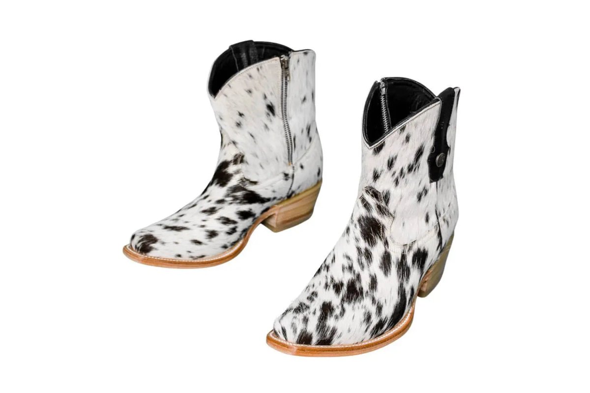 The Loretta Cowhide Boots - Size 8 Us by Stiefeld Boots – Don't Panic Shoes