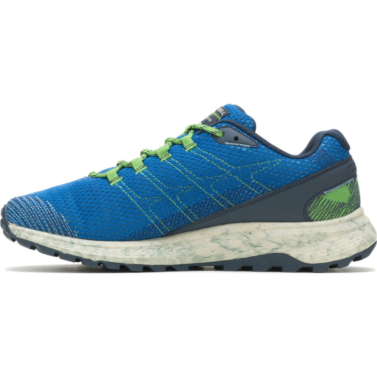 The Merrell Fly Strike Is A Men's Blue Outdoor Shoe With Model Number J066987 Designed For Durability Footwear by Merrell – Don't Panic Shoes