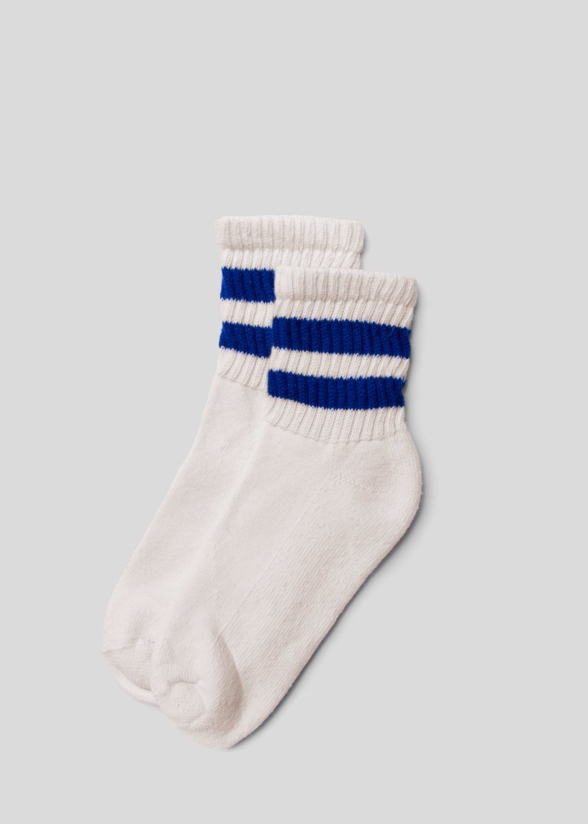 The Mono Stripe Quarter Crew Socks by American Trench – Don't Panic Shoes
