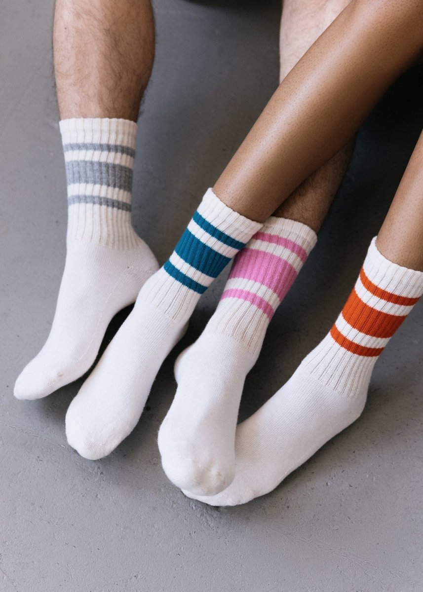 The Mono Stripe Socks by American Trench – Don't Panic Shoes