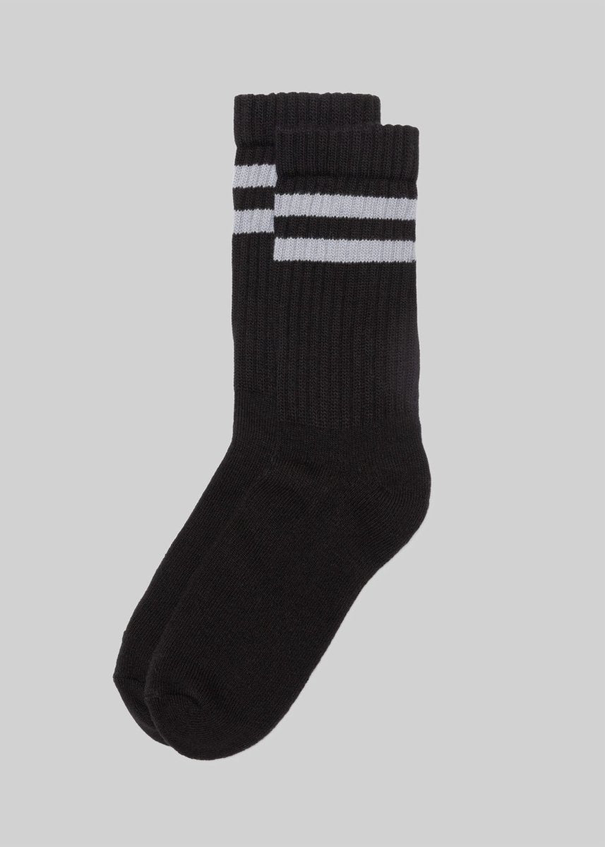 The Retro Double Stripe Socks by American Trench – Don't Panic Shoes