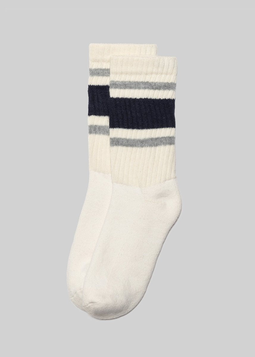 The Retro Stripe Socks by American Trench – Don't Panic Shoes