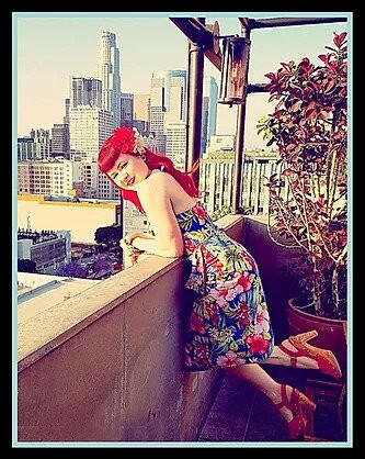 The RockIn' Tiki/With Ankle Strap - in Scarlette Leather shoes by Lucky Lou Shoes – Don't Panic Shoes