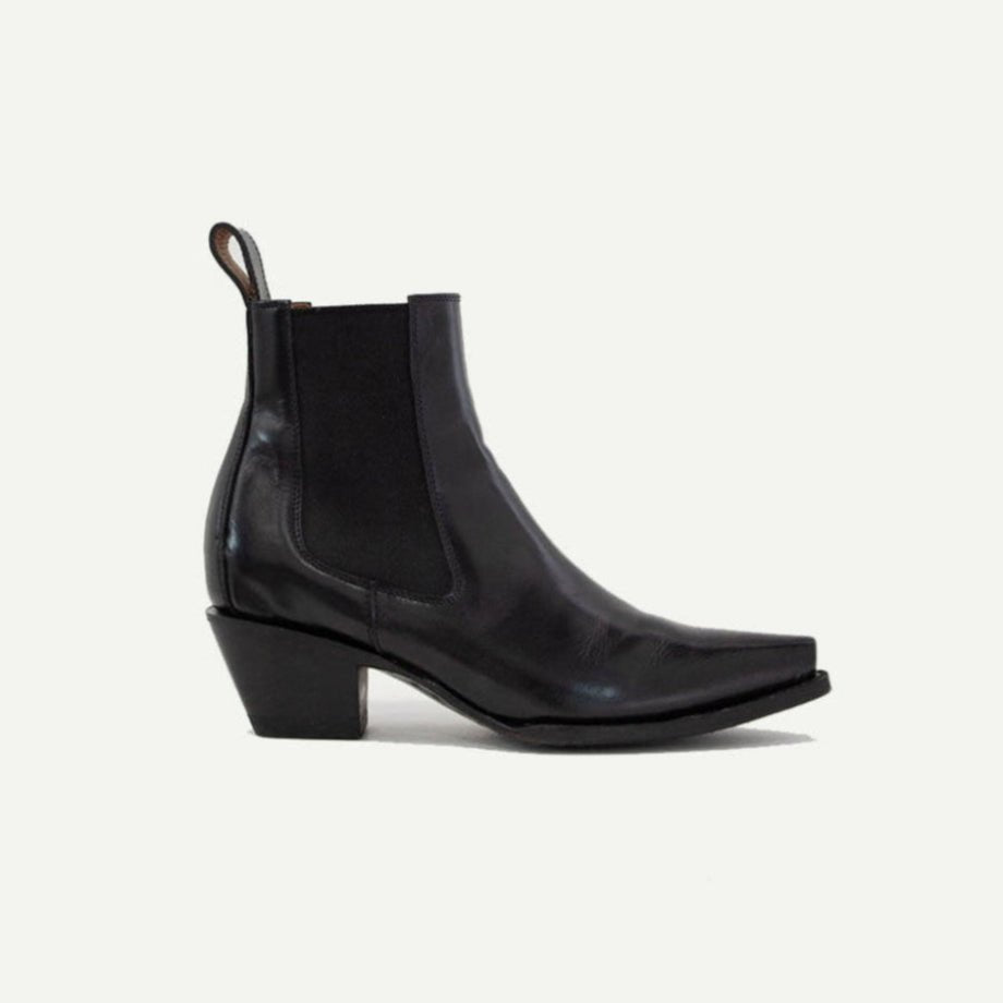 The Sandra Boot Black Patent Leather Timeless Chelsea Boots by M - O - Nine – Don't Panic Shoes
