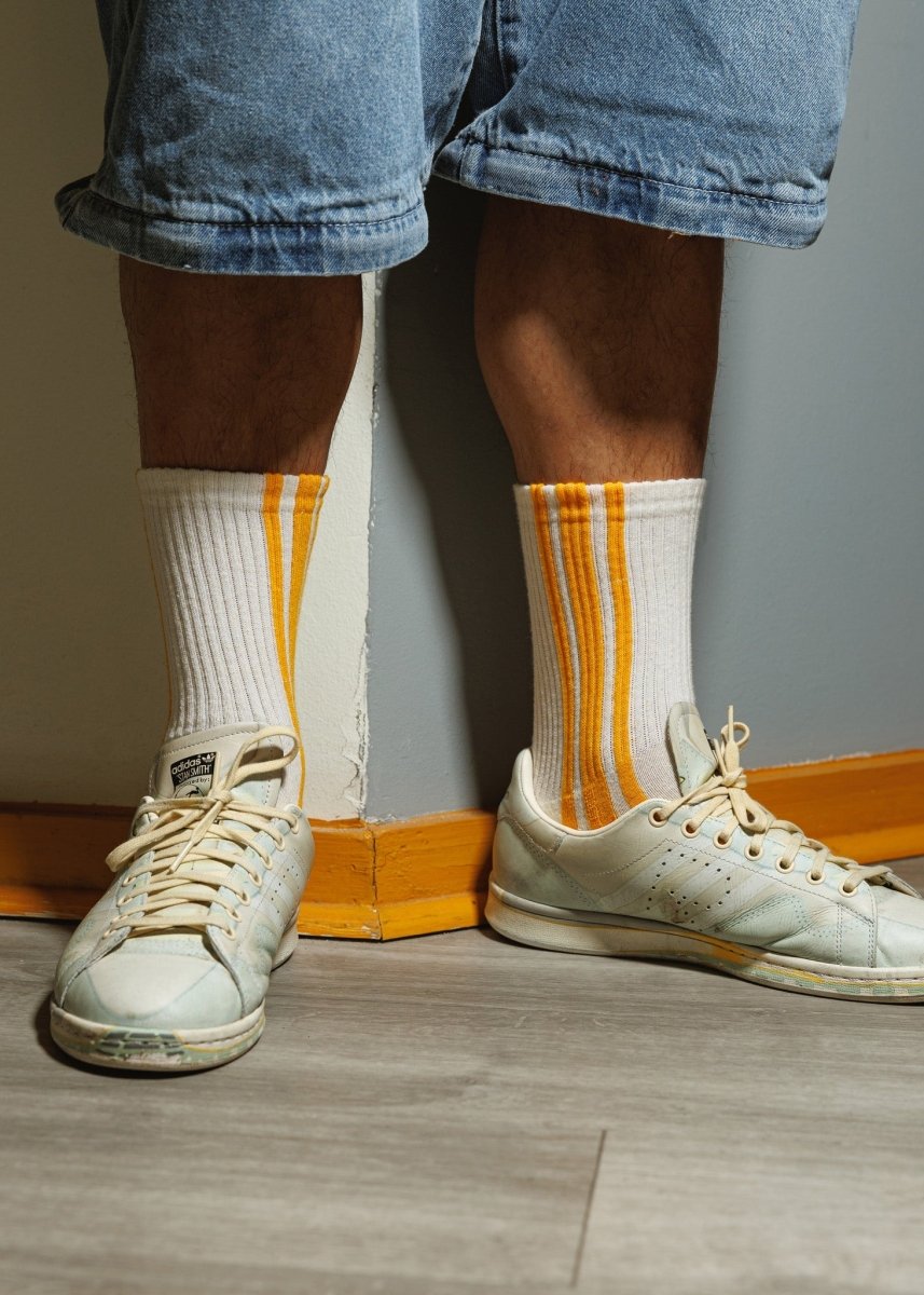 The Vertical Stripe Socks by American Trench – Don't Panic Shoes