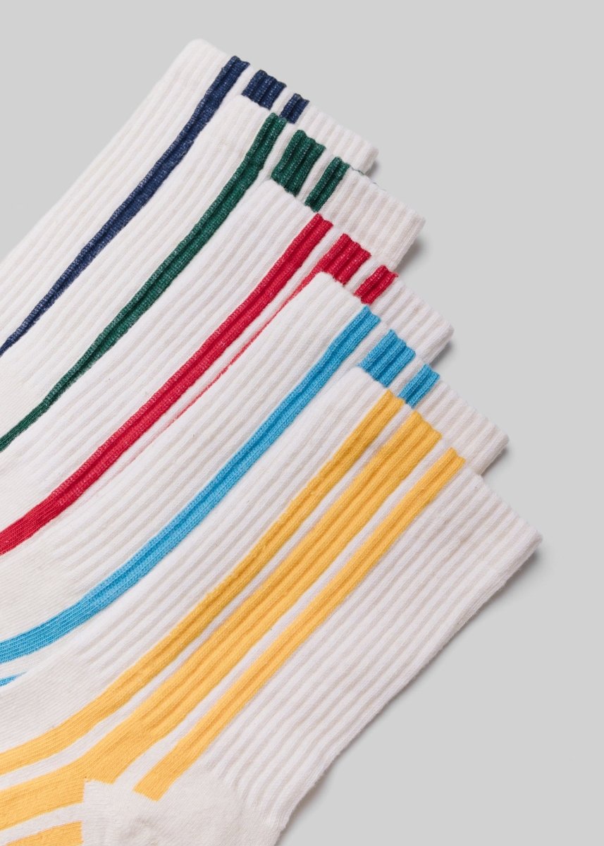 The Vertical Stripe Socks by American Trench – Don't Panic Shoes