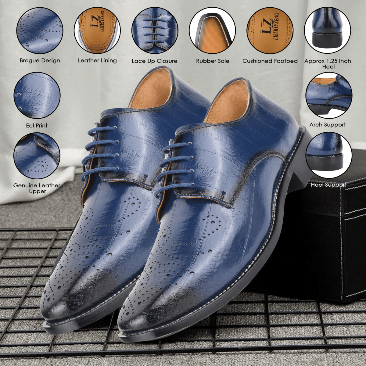 Thomas Genuine Leather Oxford Men's Dress Shoes Shoes by Libertyzeno – Don't Panic Shoes
