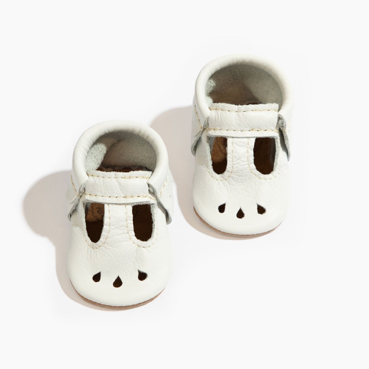 Toasted Bright White Mary Jane Baby Shoe Mary Jane by Freshly Picked – Don't Panic Shoes