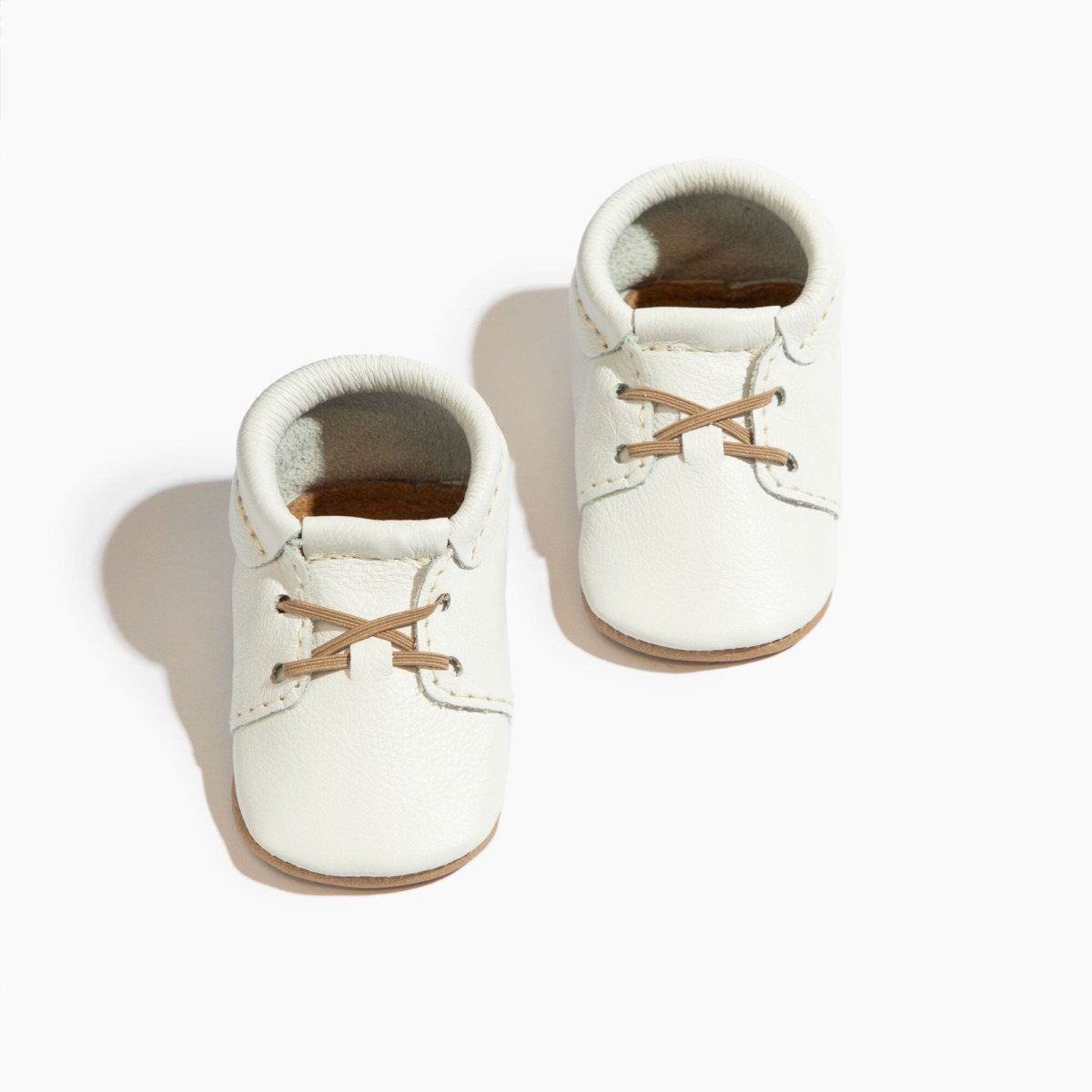 Toasted Bright White Oxford Baby Shoe Oxford by Freshly Picked – Don't Panic Shoes