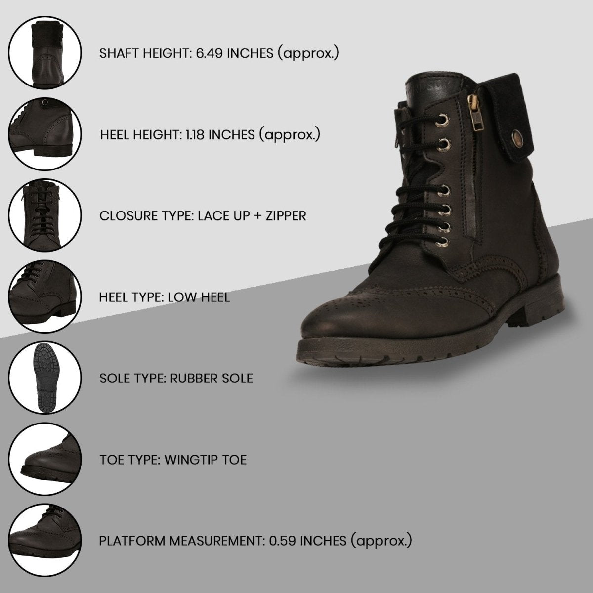 Tom Leather Ankle Length Boots Boots by Libertyzeno – Don't Panic Shoes