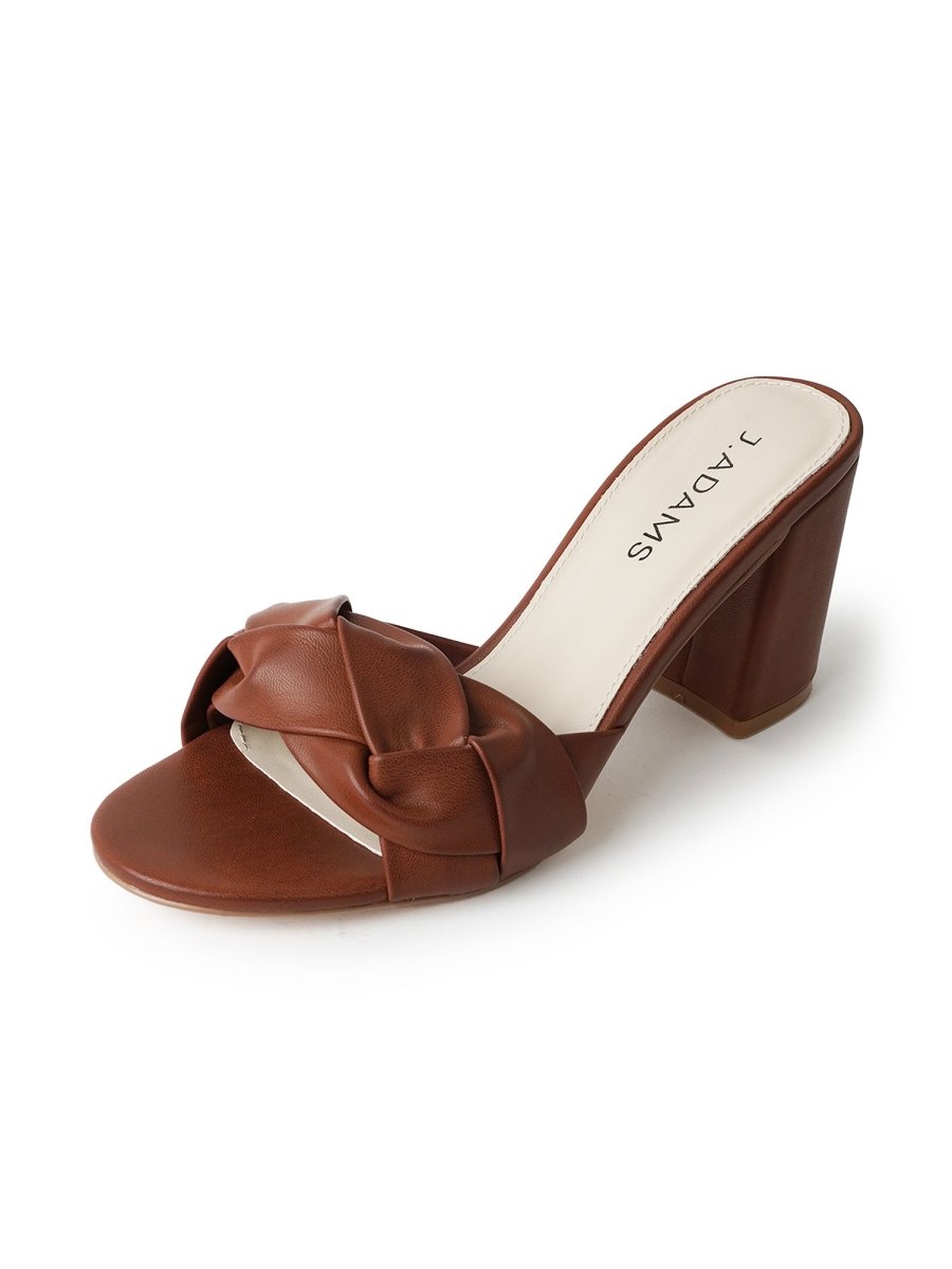 Tori | Chestnut Sandals by J.Adams – Don't Panic Shoes