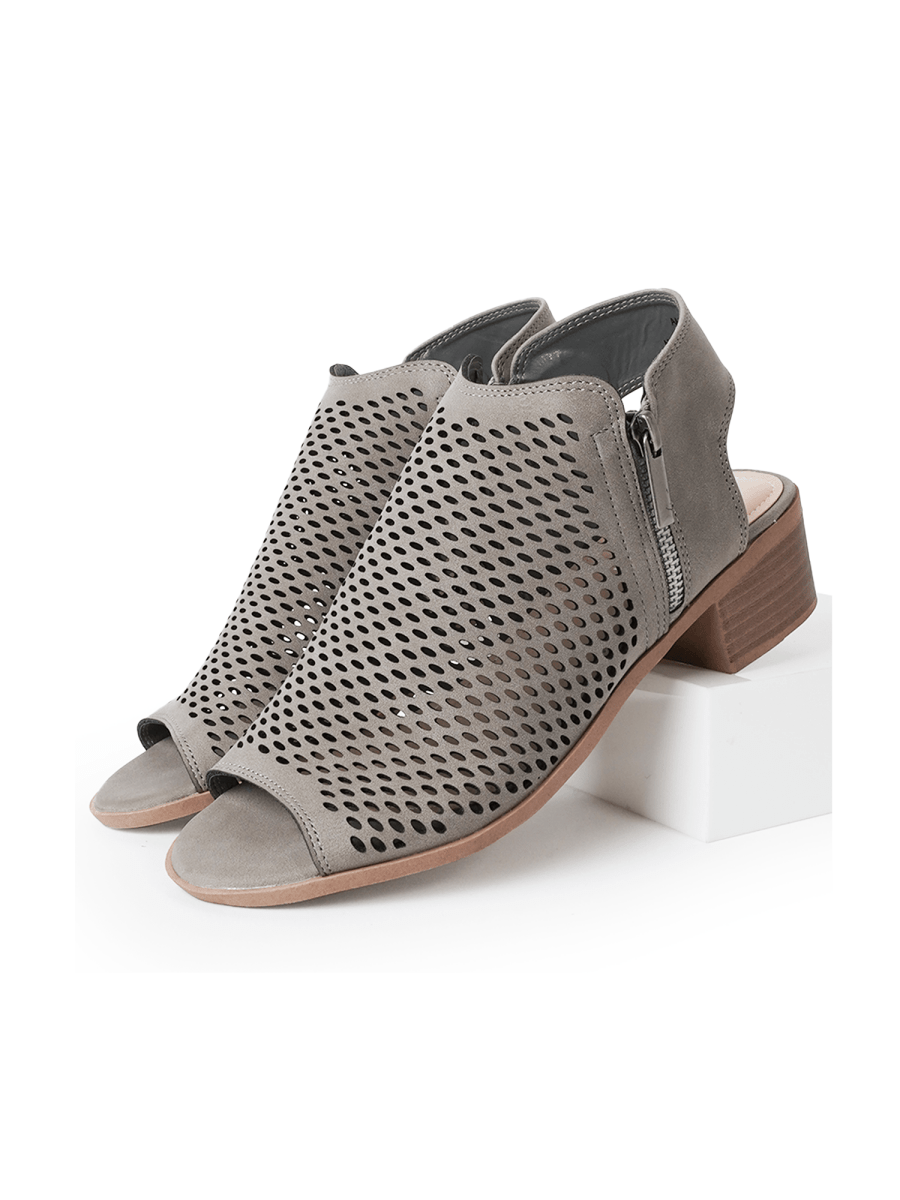 Tracy | Light Grey Booties by J.Adams – Don't Panic Shoes