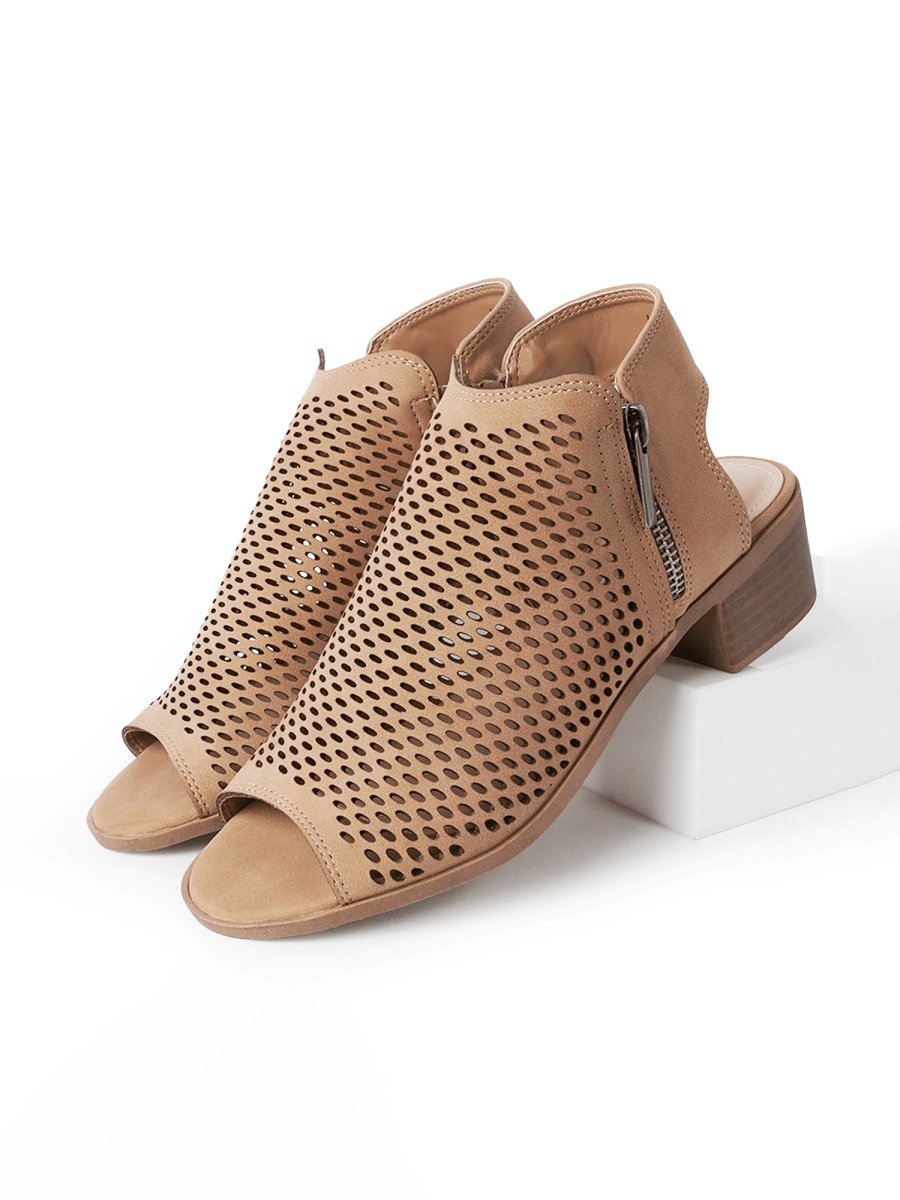 Tracy | Tan Booties by J.Adams – Don't Panic Shoes