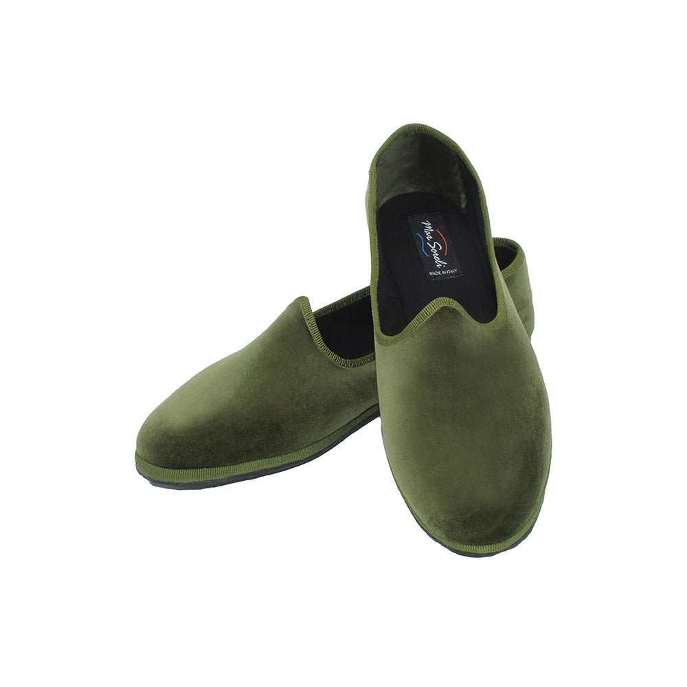 Tradizionale ForeSt Women’s Cotton Velvet Flat Friulane Slip On by Mar Soreli – Don't Panic Shoes