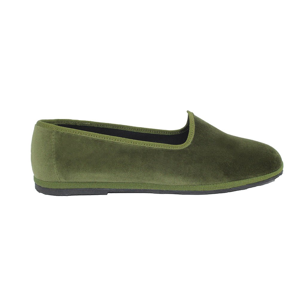 Tradizionale ForeSt Women’s Cotton Velvet Flat Friulane Slip On by Mar Soreli – Don't Panic Shoes