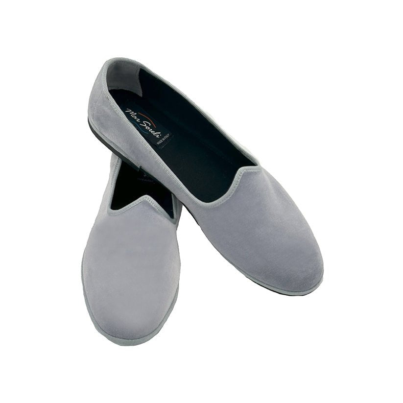 Tradizionale Perla Friulane Handmade Cotton Velvet Flats Slip On by Mar Soreli – Don't Panic Shoes