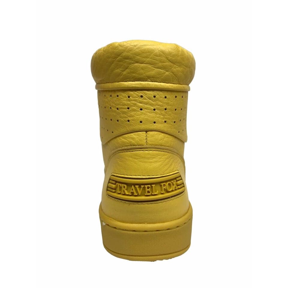 Travel Fox 900 Men's Yellow Leather High Top Sneakers 916101 111 Shoes by Travel Fox – Don't Panic Shoes
