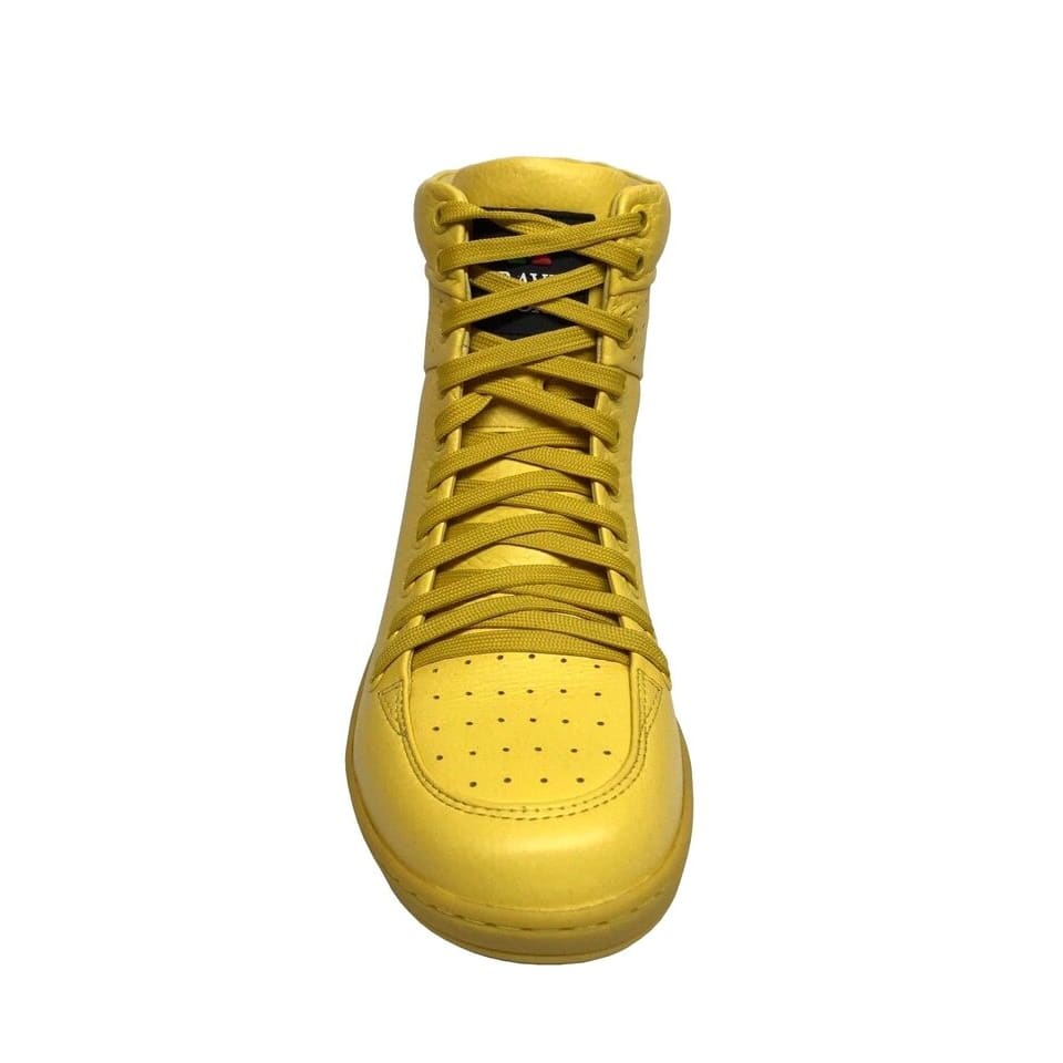 Travel Fox 900 Men's Yellow Leather High Top Sneakers 916101 111 Shoes by Travel Fox – Don't Panic Shoes