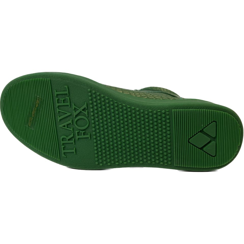 Travel Fox 900 Series Men's Green Leather High Top Sneakers 916101 068 Shoes by Travel Fox – Don't Panic Shoes